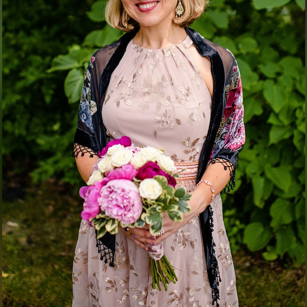 Anthropologie Wedding/BHLDN Pavlova Butnout Velvet Wrap - Picture 8 of 11